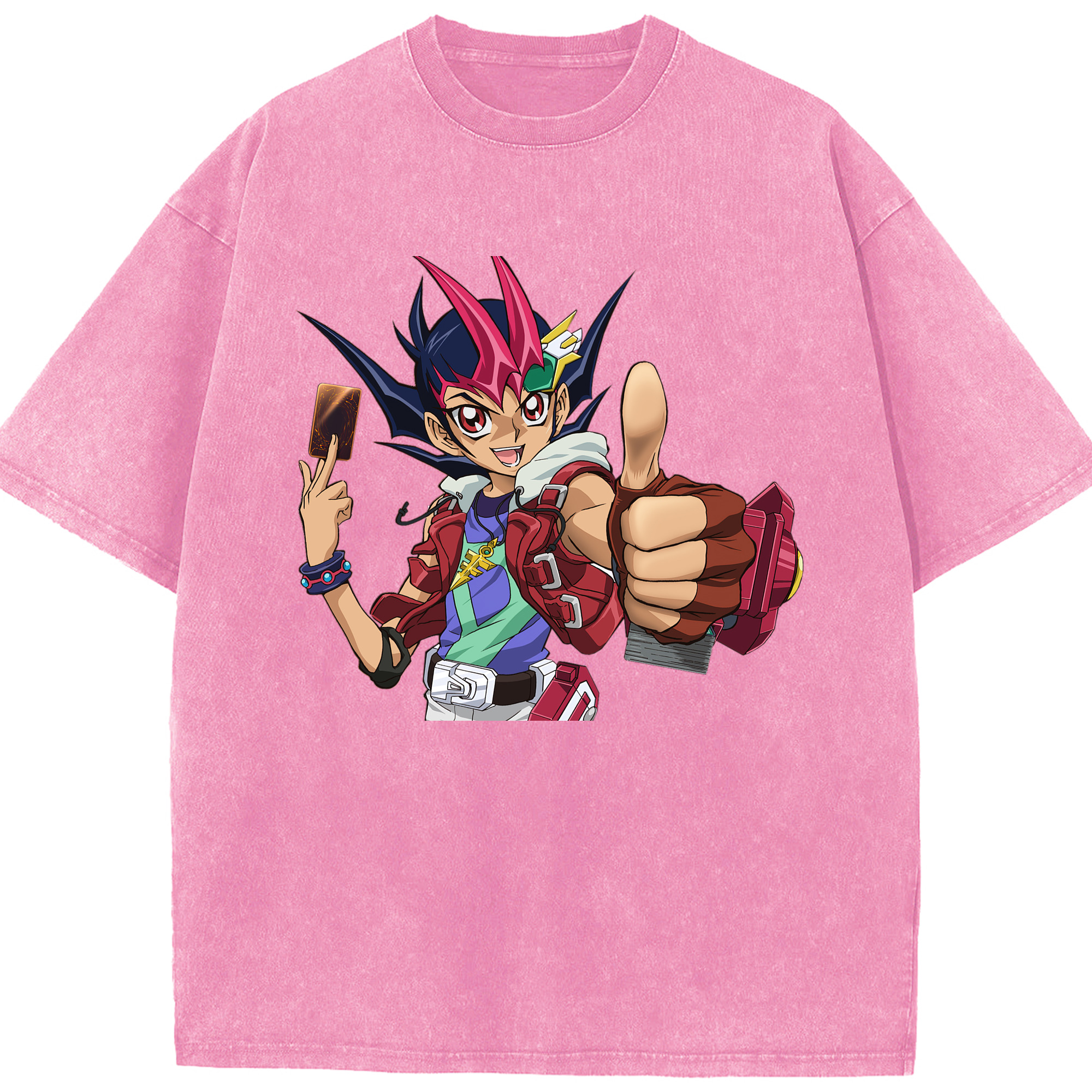 （画像用） 遊☆戯☆王 Yu-Gi-Oh! 綿100% ヴィンテージ風 半袖Tシャツ（フロントプリント）